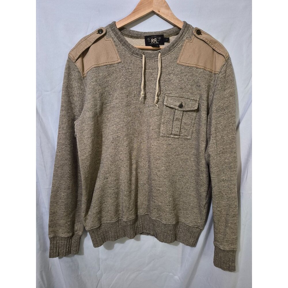 Double RL Ralph Lauren Medium Military Ranch Rugged Outdoor Limited Sweatshirt
